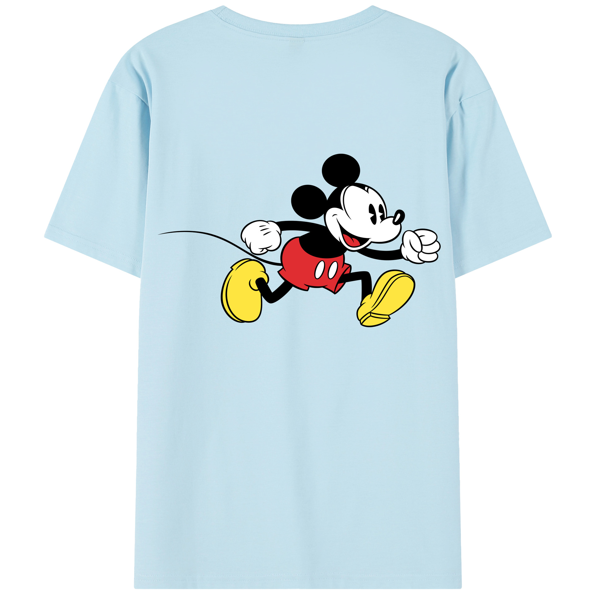 （画像用） ミッキーマウス Mickey Mouse 綿100％半袖Tシャツ（背面プリント）